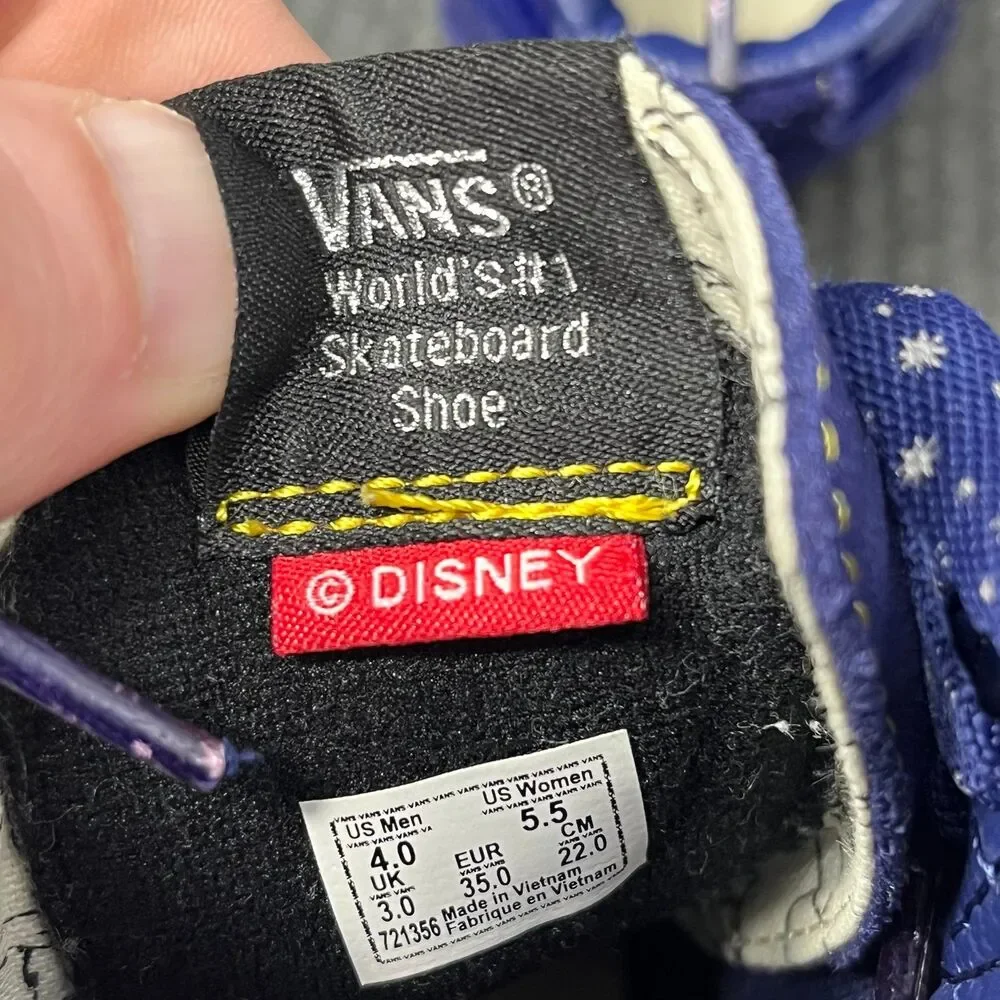 Vans SK8-HI X Disney Sorcerer’s Apprentice Mickey Shoes Womens‎ Size 5.5 Blue